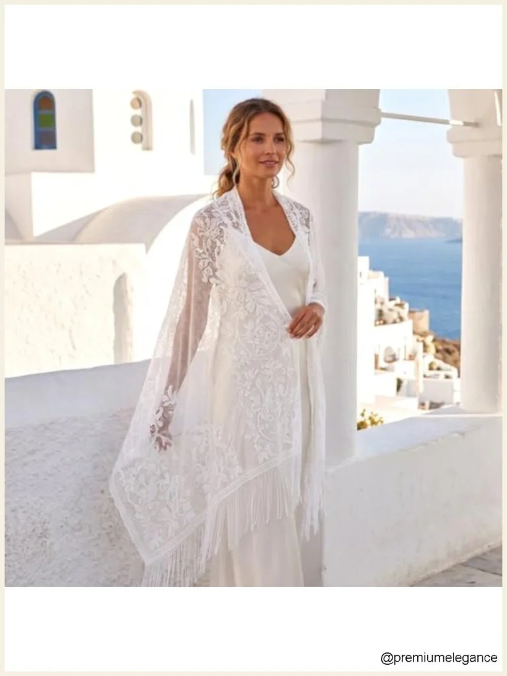 Lace Shawl 2 Pack Sheer Evening Scarf with Fringe for Women